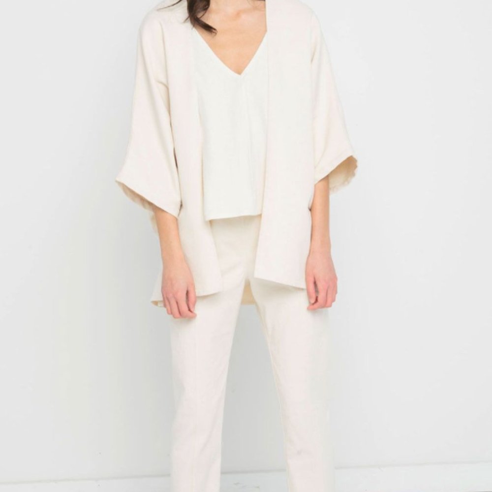 Elizabeth Suzann Emma Kimono Cotton Cream O/S